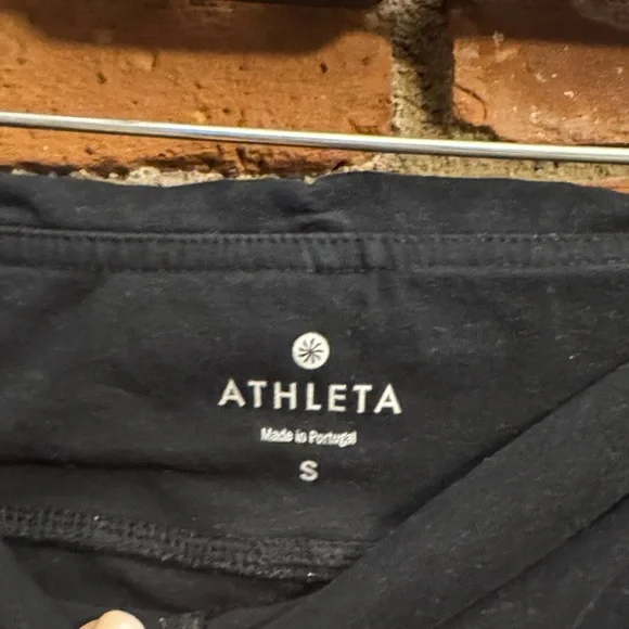 Organic Cotton Athleta Black Cropped Leggings y2k - Picture 4 of 6